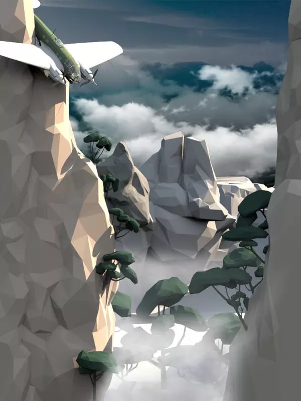 Low Poly Style Mountains Environment📱 - изображение 2